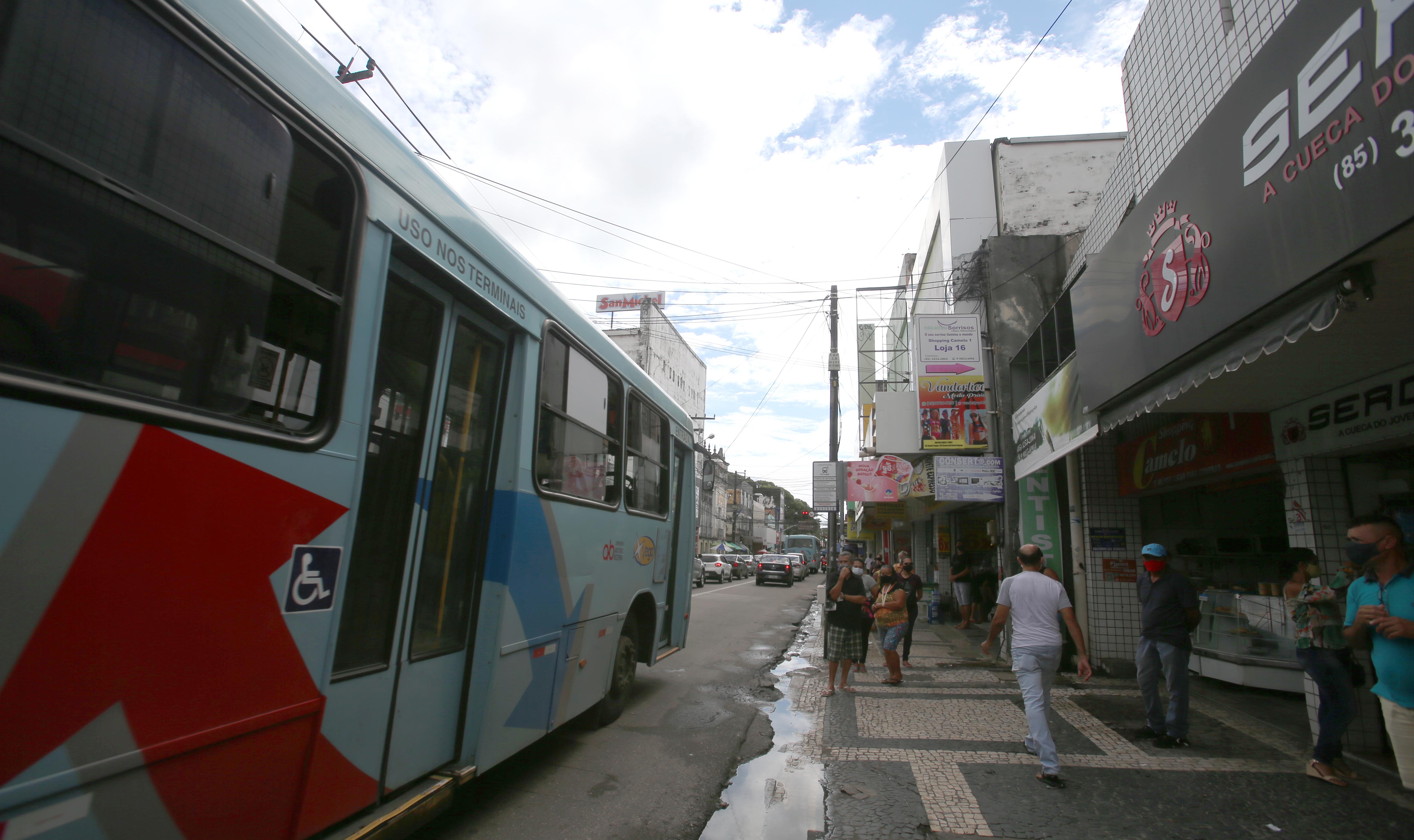 parada de ônibus no Centro